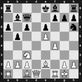 1961 Sarajevo – Round 4 – Gligorić, Svetozar – 1/2-1/2 – Matulovic, Milan – G24