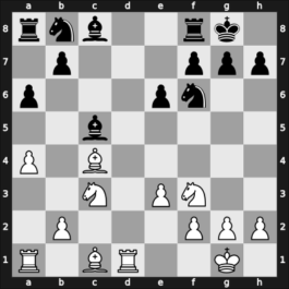 1961 Stockholm 6061 – Round 9 – Johansson, Martin 1979 – 1/2-1/2 – Stahlberg, Gideon – G13