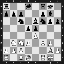 1961 Stockholm SWE – Round 11 – Kotov, Alexander A – 1/2-1/2 – Unzicker, Wolfgang – G19