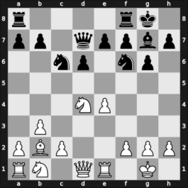 1961 Torremolinos – Round 6 – Abellan Lopez, Antonio – 1/2-1/2 – Gligoric, Svetozar – G25