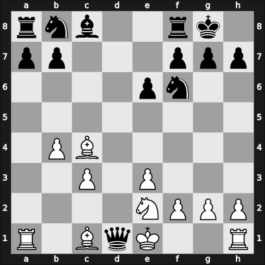 1961 URS Ch sf Batumi GEO – Round ? – Ustinov, Georgy I – 1/2-1/2 – Gipslis, Aivars – G14