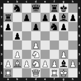1961 URS-ch28 – Round ? – Tarasov, Vitaly – 0-1 – Taimanov, Mark E – G21
