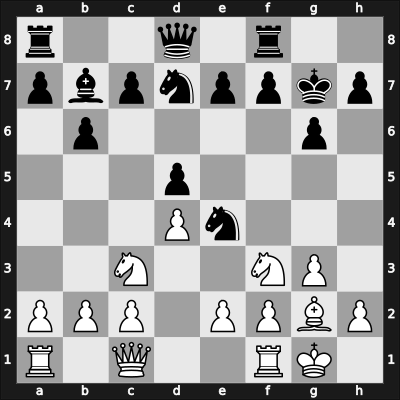 1961 URS-ch29 sf Novgorod – Round 11 – Kholmov, Ratmir D – 1-0 – Giterman, Shlomo – G17