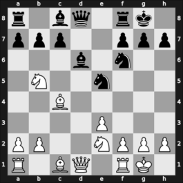 1961 URU Ch – Round ? – Varlotta, A. – 1/2-1/2 – Alvarez del Monte, Jose – G5