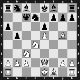 1961 USSR – Round 1 – Yudovich, Mikhail – 0-1 – Polugaevsky, Lev – G11