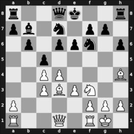 1961 Utrecht – Round 3 – Bisguier, Arthur B – 1-0 – Van de Pol, Jan – G16