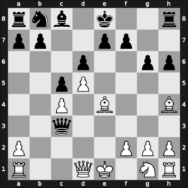 1961 Utrecht – Round 7 – Bisguier, Arthur B – 0-1 – Abalde Perez, Fernando Jose – G33