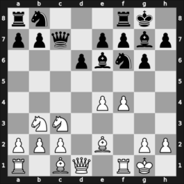 1961 Utrecht – Round 9 – Matanovic, Aleksandar – 1/2-1/2 – Robatsch, Karl – G42