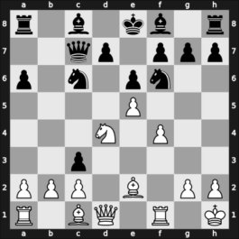 1961 Vrnjacka Banja ct women – Round 16 – Chaude de Silans, Chantal – 1/2-1/2 – Zvorykina, Kira – G82