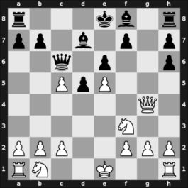 1961 World Championship 24th – Round 8 – Tal, Mikhail – 1-0 – Botvinnik, Mikhail – G7