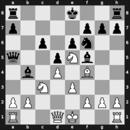 1961 World Championship 24th – Round 11 – Botvinnik, Mikhail – 1-0 – Tal, Mikhail – G10