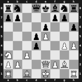 1961 World Championship 24th – Round 18 – Tal, Mikhail – 0-1 – Botvinnik, Mikhail – G16