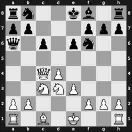 1961 Zagreb – Round 6 – Bertok, Mario Jr. – 1/2-1/2 – Trifunovic, Petar – G58