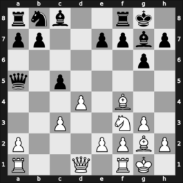 1961 Zevenaar – Round 4 – Stahlberg, Gideon – 1/2-1/2 – Golombek, Harry – G36
