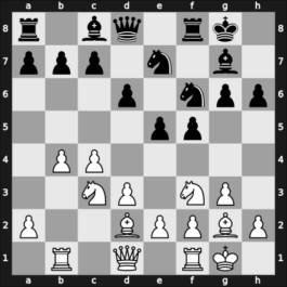 1961 Zevenaar – Round 10 – Golombek, Harry – 1/2-1/2 – Rellstab, Ludwig – G12