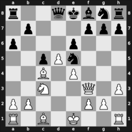 1961 Zuerich – Round 6 – Petrosian, Tigran V – 1-0 – Lombardy, William J – G28