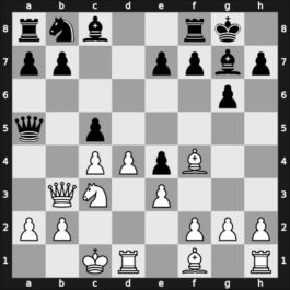 1962 Bucharest – Round 7 – Thorbergsson, Freysteinn – 1/2-1/2 – Sajtar, Jaroslav – G34
