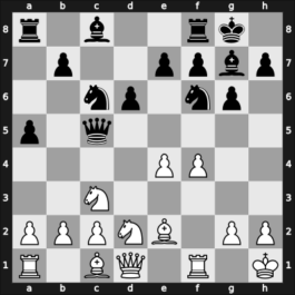 1962 Candidats Tournament – Round 5 – Fischer, Robert J – 0-1 – Korchnoi, Viktor – G16