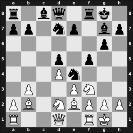 1962 Copenhagen – Round 1 – Nielsen, Axel – 1/2-1/2 – Korning, Peter – G28