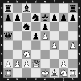 1962 Hastings II – Round 2 – Milner Barry, Philip – 1/2-1/2 – Wood, Beau – G5