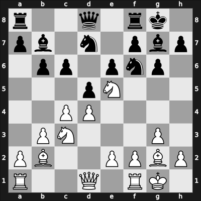 1962 Hoogovens – Round 1 – Trifunovic, Petar – 1/2-1/2 – Bisguier, Arthur B – G15