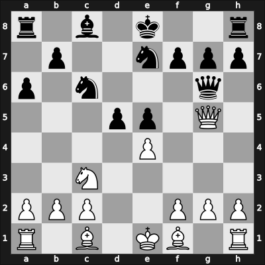 1962 Hoogovens – Round 4 – Robatsch, Karl – 1/2-1/2 – Kottnauer, Cenek – G24
