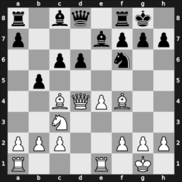 1962 It Bamberg GER – Round 8 – Pfleger, Helmut, Dr. – 1/2-1/2 – Scheipl, Ralf – G40
