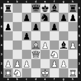 1962 It Bamberg GER – Round 11 – Hecht, Hans-Joachim – 1/2-1/2 – Bachmann, Karlheinz – G55