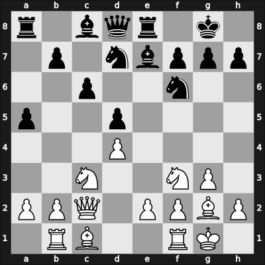 1962 Kiev (Ukraine) – Round 5 – Tukmakov, Vladimir B – 0-1 – Kostiuchenko, Alexander – G8