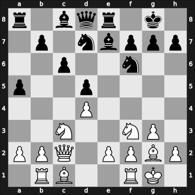 1962 Kiev (Ukraine) – Round 5 – Tukmakov, Vladimir B – 0-1 – Kostiuchenko, Alexander – G8