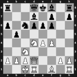 1962 Leningrad – Round 1 – Zakharov, Alexander V – 1-0 – Tukmakov, Vladimir B – G22