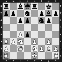 1962 Mar del Plata – Round 1 – Sanguineti, R. – 1/2-1/2 – Penrose, Justin – G7