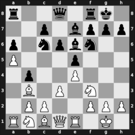 1962 Mar del Plata – Round 3 – Parma, Bruno – 1/2-1/2 – Sanguineti, Raúl Carlos – G37