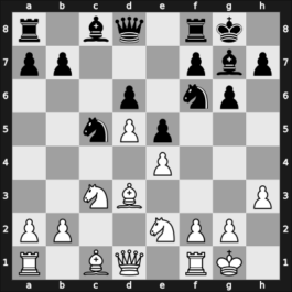 1962 Mar del Plata – Round 5 – Letelier Martner, Rene – 0-1 – Najdorf, Miguel – G48