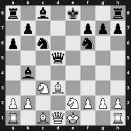 1962 Mar del Plata – Round 10 – Sanguineti, Raúl Carlos – 1/2-1/2 – Eliskases, Erich – G90
