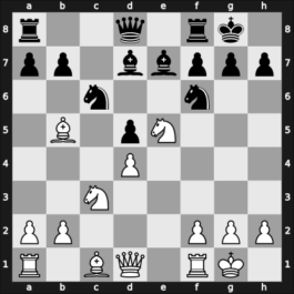 1962 Mar del Plata Latin – Round 6 – Ascencio Flores, Rodrigo – 1/2-1/2 – Luckis, Marcos – G9