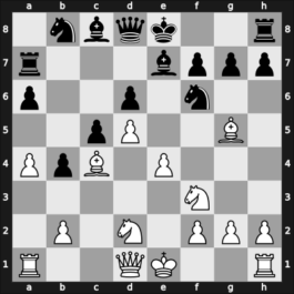 1962 Marianske Lazne – Round 1 – Thorbergsson, Freysteinn – 1/2-1/2 – Kluger, Gyula – G6