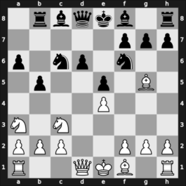 1962 Marianske Lazne – Round 11 – Djurasevic, Bozidar – 1/2-1/2 – Taimanov, Mark E – G69