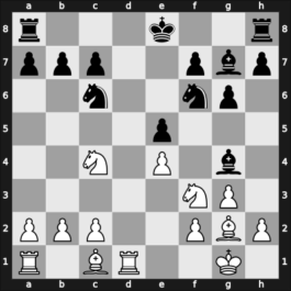 1962 Moscow – Round 1 – Dely, Peter – 1/2-1/2 – Barcza, Gedeon – G54