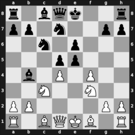 1962 Moscow – Round 1 – Yudovich, Mikhail Jr – 1/2-1/2 – Barcza, Gedeon – G60