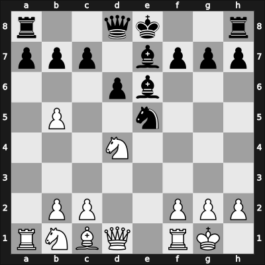 1962 Moscow RUS – Round 1 – Vasiukov, Evgeni – 1-0 – Shamkovich, Leonid – G22