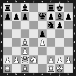 1962 New York ch-USA – Round 10 – Bisguier, Arthur B – 1/2-1/2 – Reshevsky, Samuel – G57