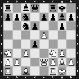 1962 Stockholm Interzonal – Round 7 – Bisguier, Arthur B – 0-1 – Fischer, Robert J – G61
