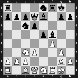1962 Varna olm – Round 1 – Kramer, Hanspeter – 0-1 – Tal, Mikhail – G77