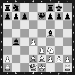 1962 Varna olm – Round 6 – Byrne, Donald – 1-0 – Prins, Lodewijk – G248