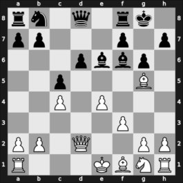 1962 Varna olm – Round 9 – Estrada Degrandi, Walter – 0-1 – Gligorić, Svetozar – G397