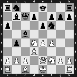 1963 Alekhine Memorial – Round 6 – Matanovic, Aleksandar – 0-1 – Vladimirov, Boris T – G42
