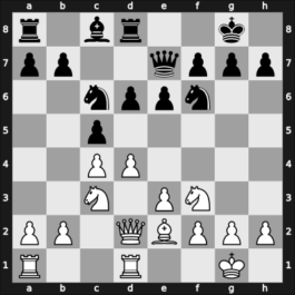 1963 Bad Liebenstein – Round 14 – Polugaevsky, Lev – 1/2-1/2 – Ciocaltea, Victor – G93