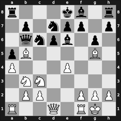1963 Belgrade – Round 1 – Kholmov, Ratmir D – 1-0 – Tomovic, Vasilje – G6