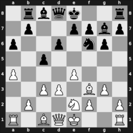 1963 Budapest Ch – Round 1 – Cs. Kovacs, Laszlo – 1/2-1/2 – Felmeri, Janos – G31